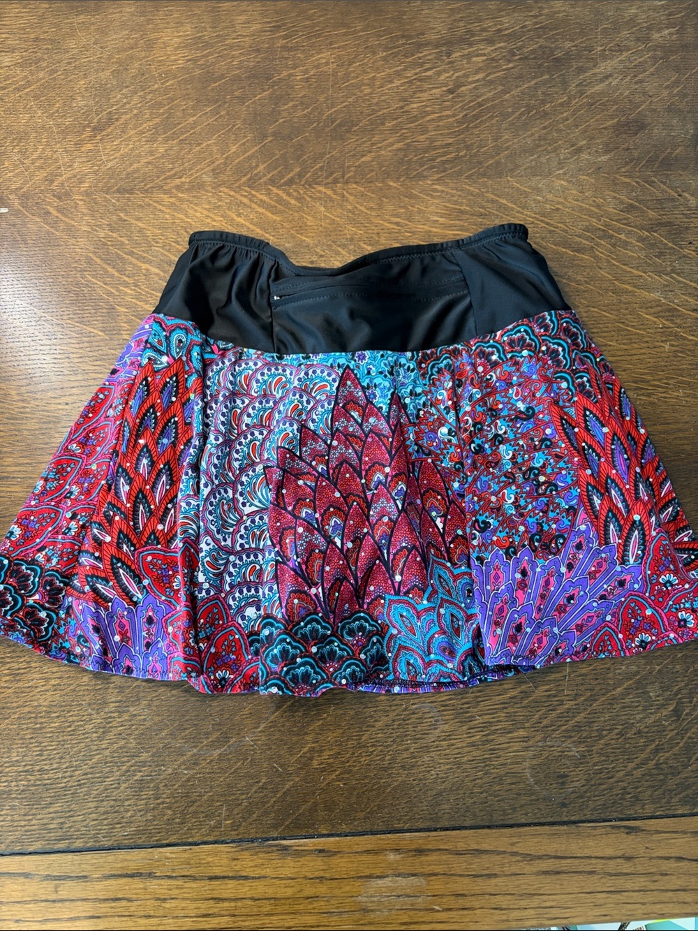 SparkleSkirts Small Ruby Peacock Run Skirt